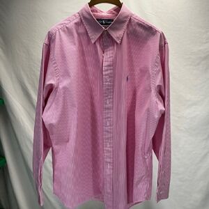 Ralph Lauren Striped Dress Shirt Classic Fit Button Down Long Sleeve L/XL